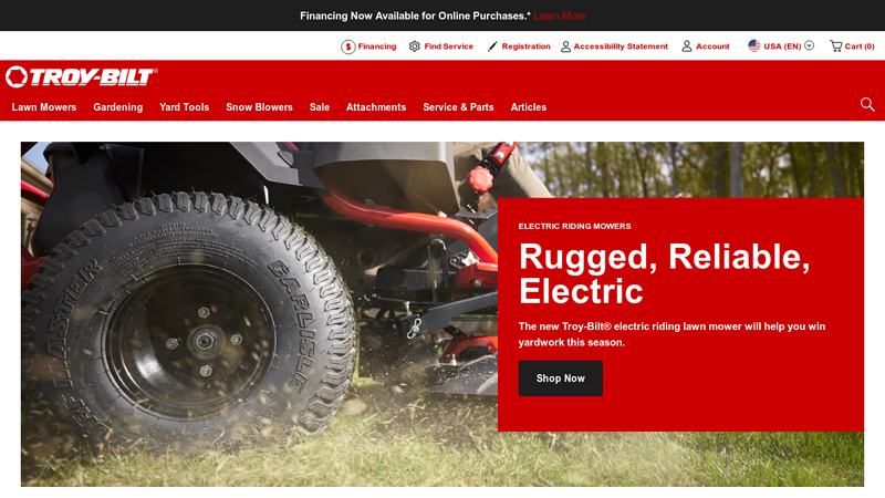 Troy-Bilt: Lawn Mowers, Snow Blowers, Tillers and More