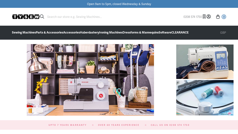 Tysew - Leading supplier of Bernina, Brother, Elna, Janome & Singer Sewing Machines