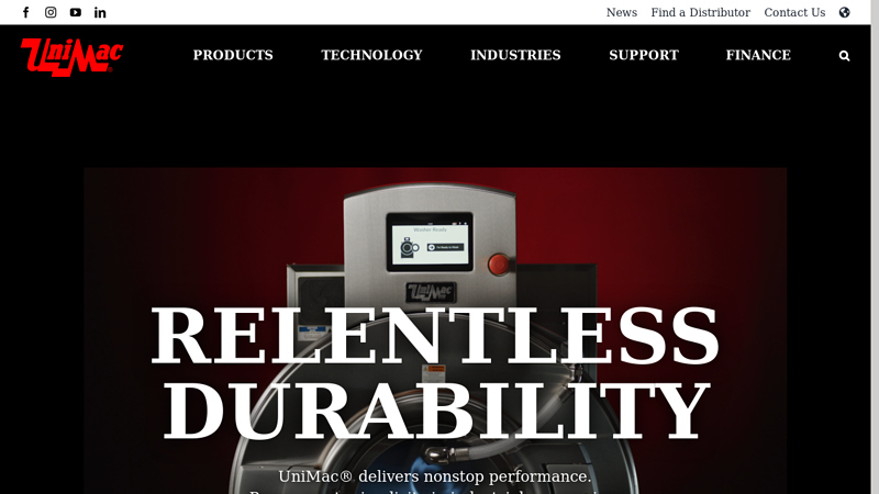 Industrial Washers and Dryers from UniMac?