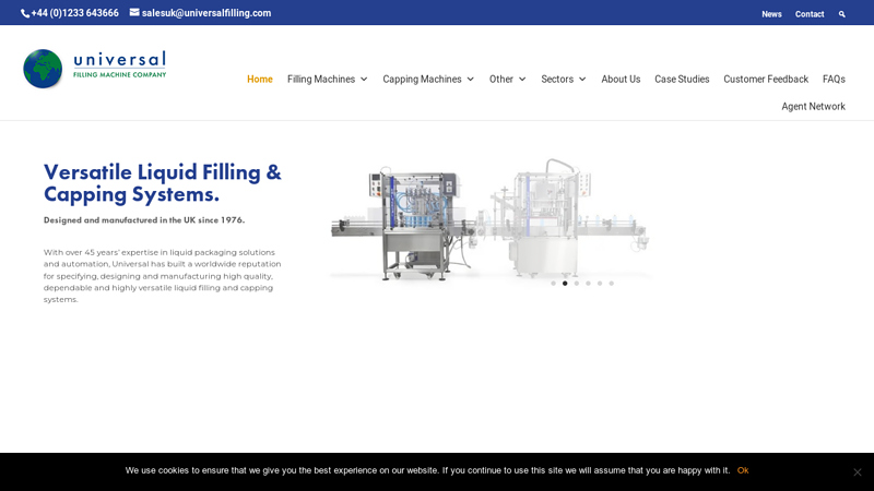 Liquid Filling Machines & Capping Machines | Universal Filling