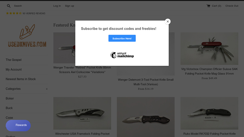 We Sell Used Knives - Knife Seller C UsedKnives.com