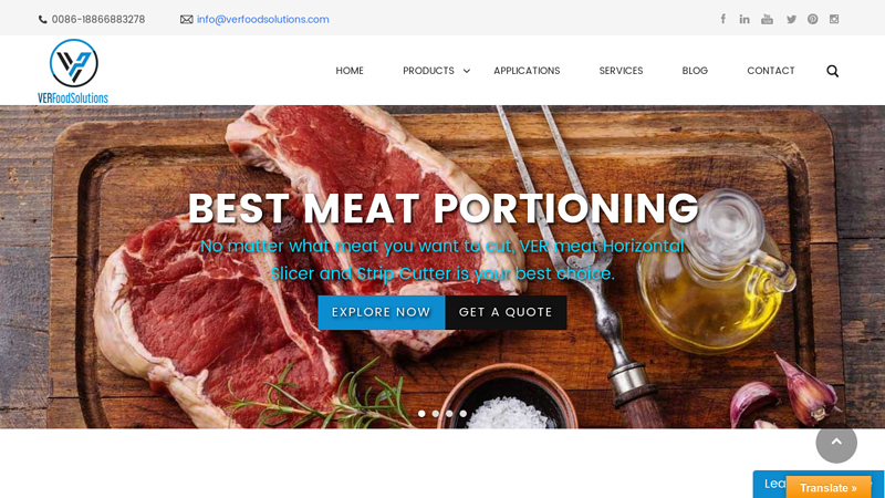 Food Processing Equipment Manufacturer & Supplier | VERFood Solutions