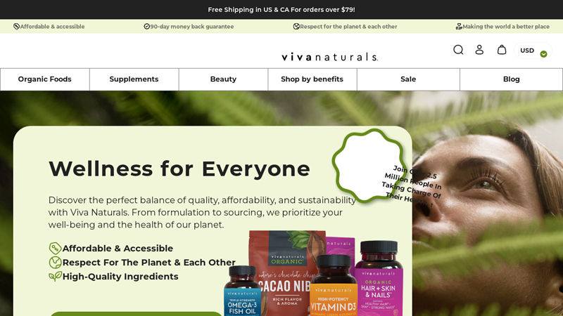 Viva Naturals - Shop your favorite Supplements, Organic Food, & Beauty
