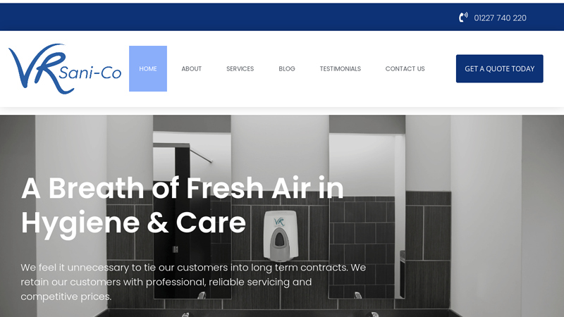 Washroom Hygiene Services, Solutions & Supplies - VR Sani-Co
