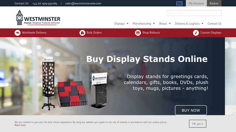 Westminster Wire Shop Display StandsRetail DisplaysPOS