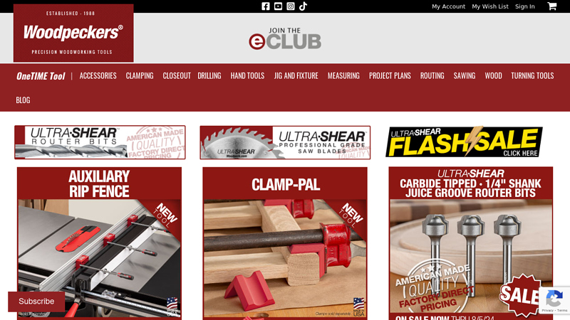 Woodworking Tools Designed and Made in USA | Woodpeckers