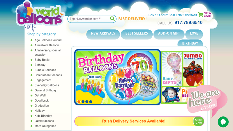 World of Balloon NYC, Balloon Delivery Services with Helium C WorldBalloonsNYC