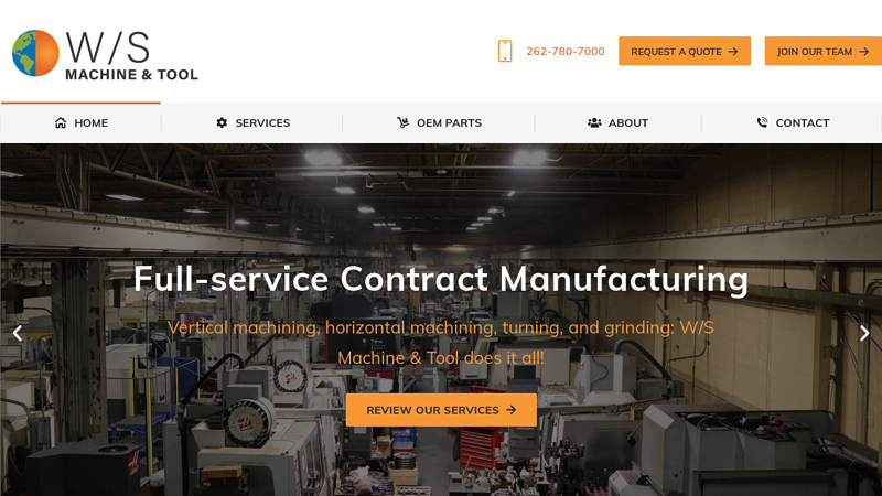 Full Service Contract Manufacturing | W/S Machine & Tool