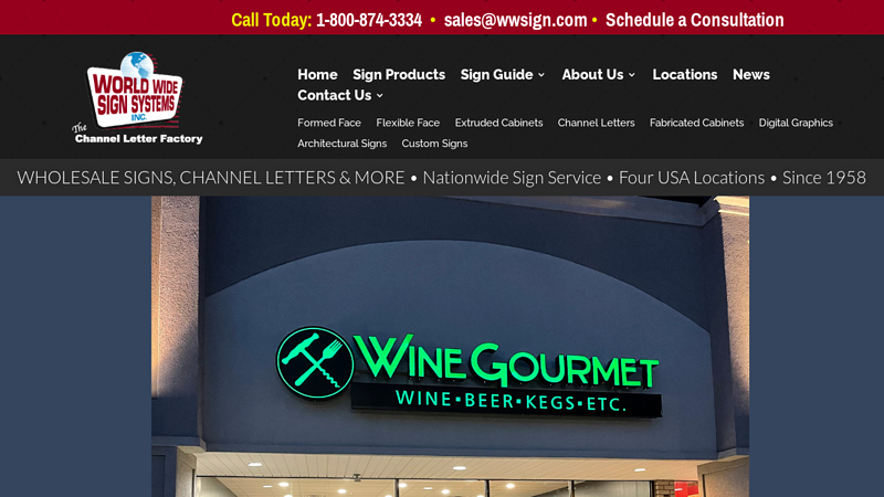 Home - World Wide Sign Systems Inc. Wholesale Signs & Channel Letters