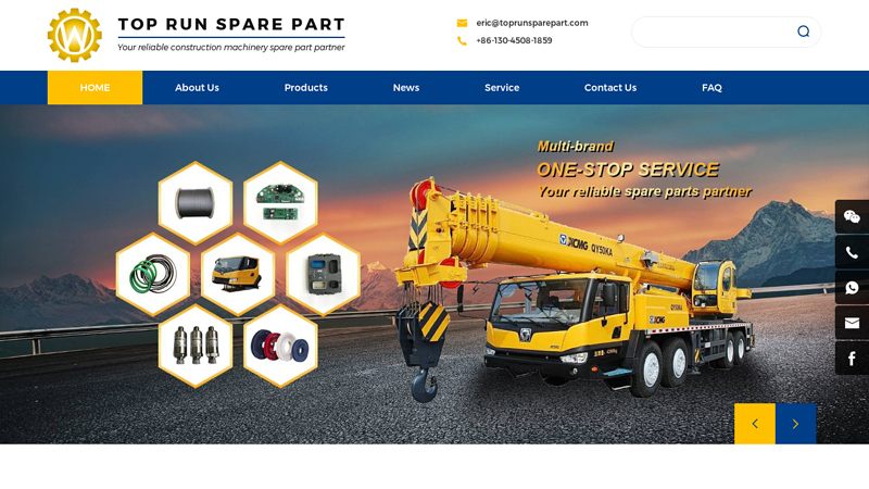 Parts supplier | XCMG parts | Shantui parts | Zoomlion parts | Liugong parts | TOP RUN SPARE PART