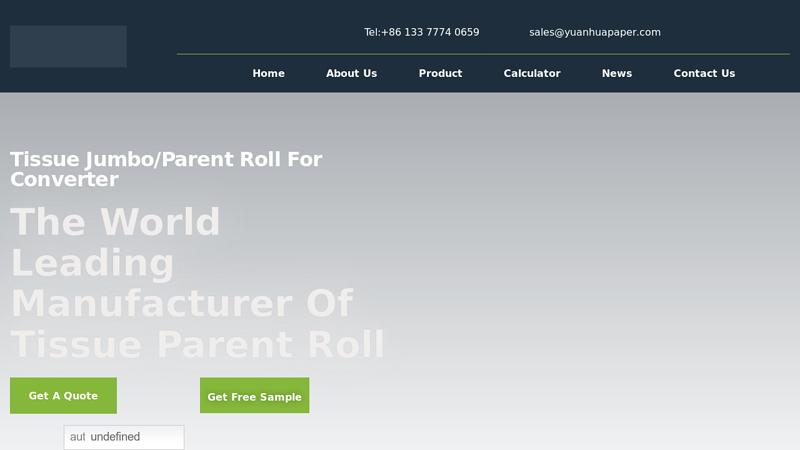 Tissue Paper Jumbo/Parent Roll Manufacturer-YuanhuaPaper