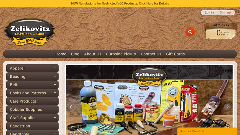 Zelikovitz.com | Zelikovitz Leathers - Serious Crafts for Serious Crafters