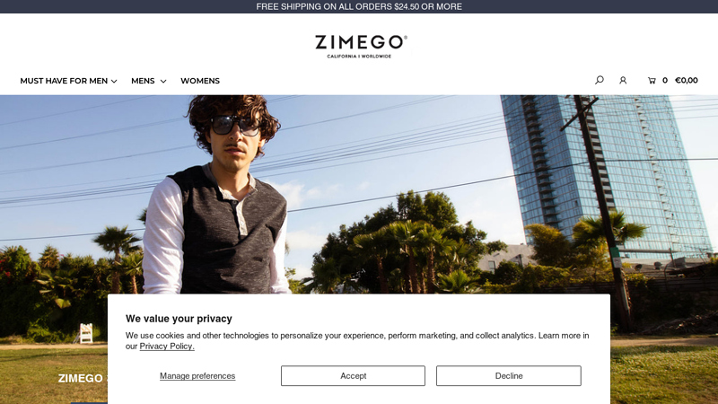 ZIMEGO Apparel - Men